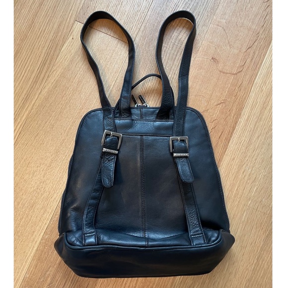 Danier Black Genuine Leather Minimalist Small Backpack - Picture 4 of 9